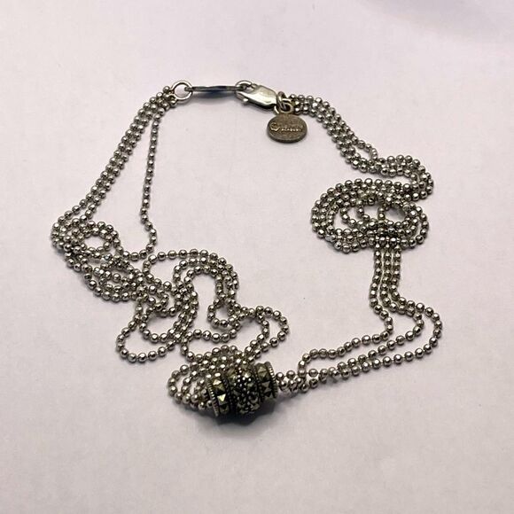 925 rare necklace triple strand la petite academy mtm - Picture 1 of 9